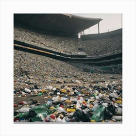 Stadium Trash 2 Canvas Print