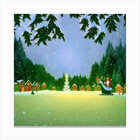 Christmas Village Canvas Print