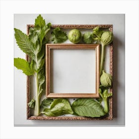 Frame With Vegetables 1 Canvas Print