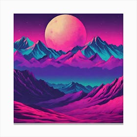 Psychedelic Landscape Canvas Print