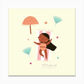 Beach Girl Canvas Print