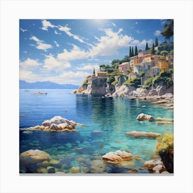 Secluded Haven of Brushwork Canvas Print