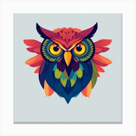 Colorful Owl 6 Leinwandbild