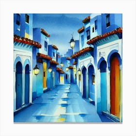 Blue Alley Canvas Print