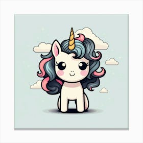 Cute Unicorn 340 Canvas Print