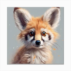 Cute little fox Canvas Print