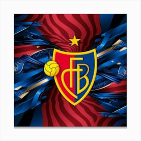 FC Basel 1893 Logo Wall Art 3 Canvas Print