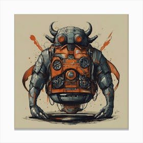 Robot Monster Canvas Print