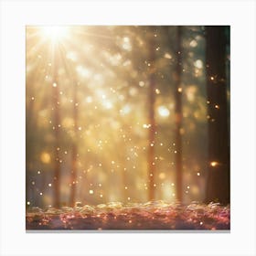 Fairy Forest Background Canvas Print