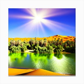 Sahara Desert Landscape Canvas Print