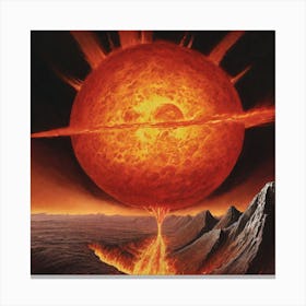 Giant Sun Canvas Print