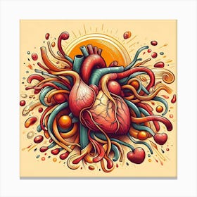 Heart Illustration Canvas Print