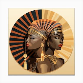 Two African Women 2 Canvas Print