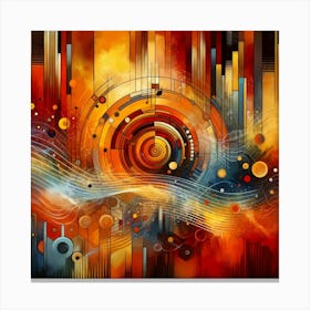 Abstract Music Painting Canvas Print