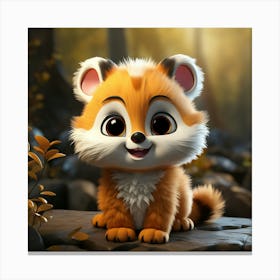 Cute Fox 68 Canvas Print