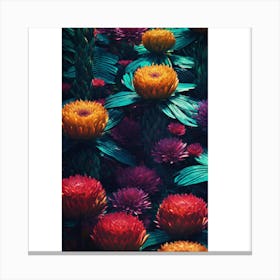 Colorful Flowers 2 Canvas Print