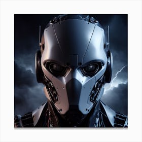 Robot Face Canvas Print