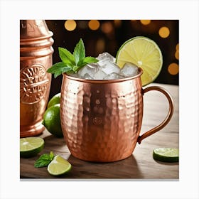 Illustrative Albedo Moscow Mule Art 3 Canvas Print