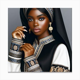 Muslim Woman 1 Canvas Print