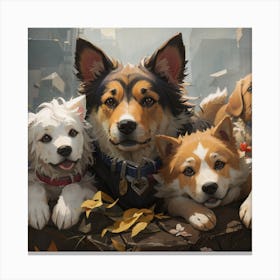 Dogs Of The City Canvas Print