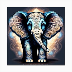 Elephant Painting Canvas Print