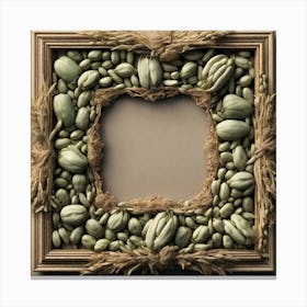 Frame Created From Legumes On Edges And Nothing In Middle Trending On Artstation Sharp Focus Stud (2) Canvas Print