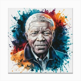 Nelson Mandela 24 Canvas Print