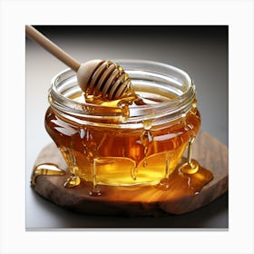 Honey In A Jar Canvas Print