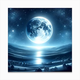 Sapphire Night Sky Canvas Print