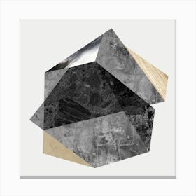 Collage geometric textures 12 Canvas Print