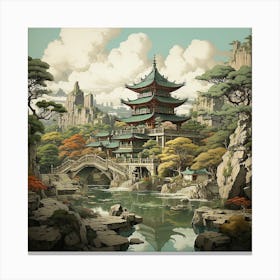 Chinese Temple 4 Canvas Print