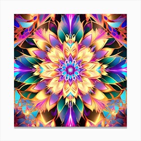 Psychedelic Flower 1 Canvas Print