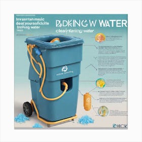 Recycling W Water Canvas Print