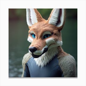 Fox Mask 14 Canvas Print