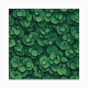 Green Leaves 3 Canvas Print