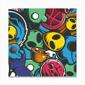 Aliens Canvas Print