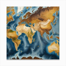 World Map 56 Canvas Print