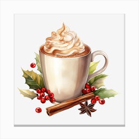 Hot Chocolate With Cinnamon 2 Canvas Print