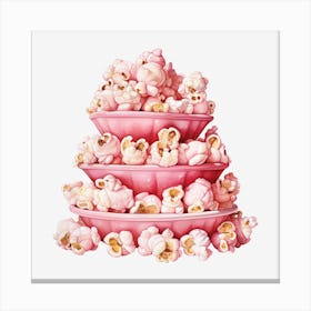 Pink Popcorn 16 Canvas Print