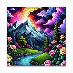 Psychedelic Painting 4 Canvas Print