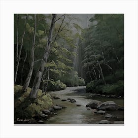 A river in the forest Canvas Print