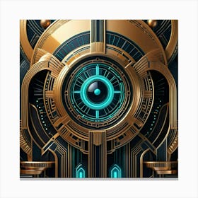 Futuristic Art Canvas Print