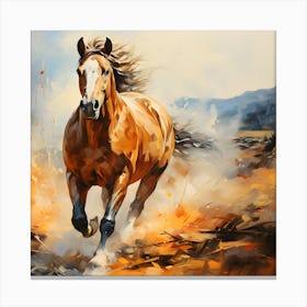 Hoofbeats Of Freedom A Horse S Odyssey Canvas Print