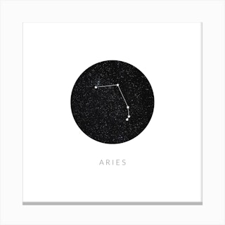 Aries Constellation Square Canvas Print