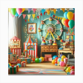 Birthday Party 1 Canvas Print