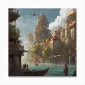 Fantasy City 81 Canvas Print