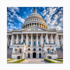 United States Capitol Building Canvas Print