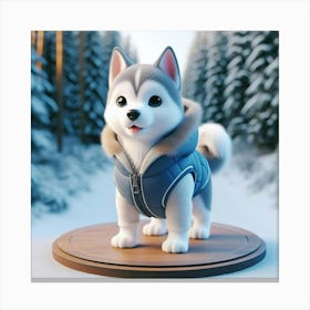 Husky Dog 1 Canvas Print