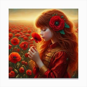 Poppy Girl 3 Canvas Print