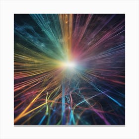 Abstract Space Rays Canvas Print